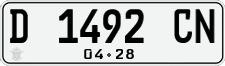 License plate of Indonesia, Regular plates