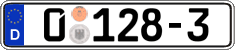 German license plate, Diplomatic
