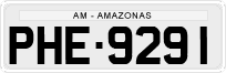 License plate of Brazil, Private owners (1990)