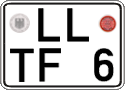 German license plate, Regular plates