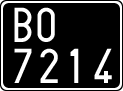 License plate of Italy, Cars (1927 year series)