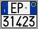 License plate of Italy, Motorcycles (1994 year series)