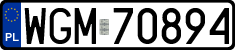 License plates of Poland, Regular car plates