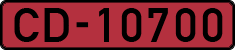 License plate of Latvia, Diplomatic