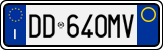 License plate of Italy, Cars (1994 year series)