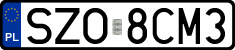 License plates of Poland, Regular car plates