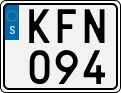 License plate of Sweden, Regular plates