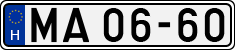 license plates of Hungary, National Ambulance Service (1990)