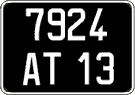 French license plate, FNI
