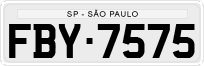 License plate of Brazil, Private owners (1990)