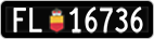 License plate of Liechtenstein, Cars