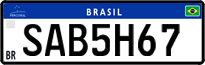 License plate of Brazil, Private owners (Mercosul)