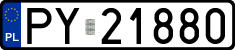 License plates of Poland, Regular car plates
