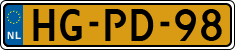 License plate of the Netherlands, Cars