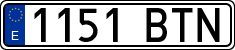 License plates of Spain, Ordinary (2000)