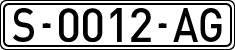 License plates of Spain, 1971 year series