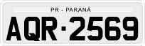 License plate of Brazil, Private owners (1990)