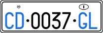 License plate of Italy, Diplomatic