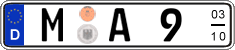 German license plate, Seasonal plates