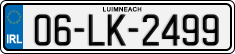 License plate of Ireland, Regular plates