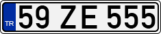 License plate of Turkey, Regular plates