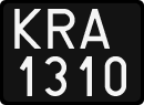 License plates of Poland, 1976 year system