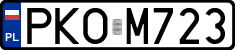 License plates of Poland, Regular car plates