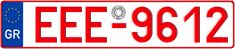 License plate of Greece, Tax-exempt vehicles