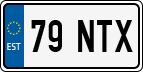 License plate of Estonia, Regular car plates (US-size)