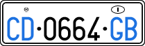 License plate of Italy, Diplomatic
