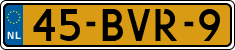 License plate of the Netherlands, Heavy Commercial Vehicles (1994 system)