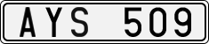 License plate of Sweden, Regular plates