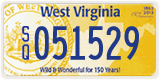 West Virginia, Sesquicentennial (S/Q 123456)