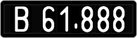 License plate of Austria, 1947 year system