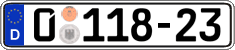 German license plate, Diplomatic