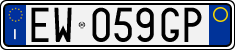 License plate of Italy, Cars (1994 year series)