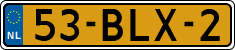 License plate of the Netherlands, Heavy Commercial Vehicles (1994 system)