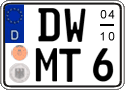 German license plate, Seasonal plates