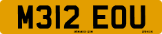 License plate of the United Kingdom, 1983 year system
