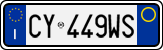 License plate of Italy, Cars (1994 year series)