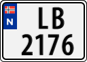 License plate of Norway, Trailers, motorcycles, special vehicles