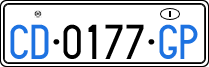 License plate of Italy, Diplomatic