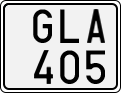 License plate of Sweden, Regular plates