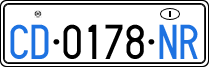 License plate of Italy, Diplomatic
