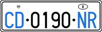 License plate of Italy, Diplomatic