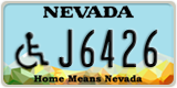 Nevada, Vehicles for disabled persons (A1234)