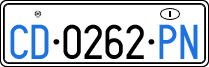 License plate of Italy, Diplomatic