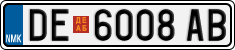License plate of North Macedonia, Regular plates (2012)