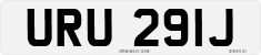 License plate of the United Kingdom, 1963 year system