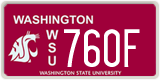 Washington, Specialty plates (X12X)